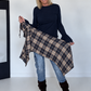 Waist Wrap im Karomuster - marine-mehrfarbig