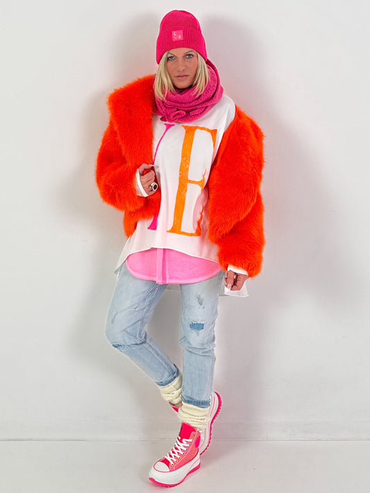 Bontjas model "Cloud 9" - oranje