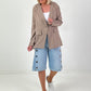 Leichter Blazer mit Patten - taupe