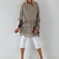 Tunika im Layer-Look - taupe
