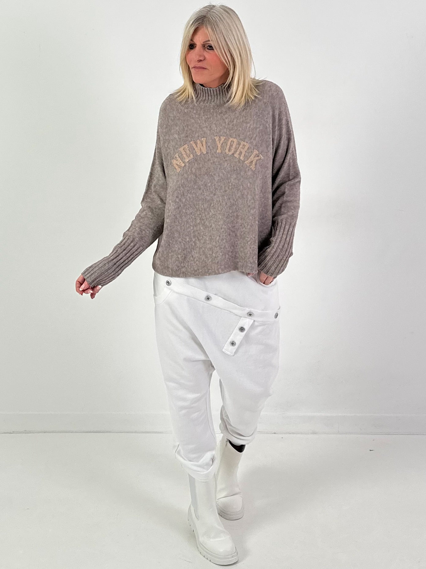 Pullover Modell "City Spirit" - taupe