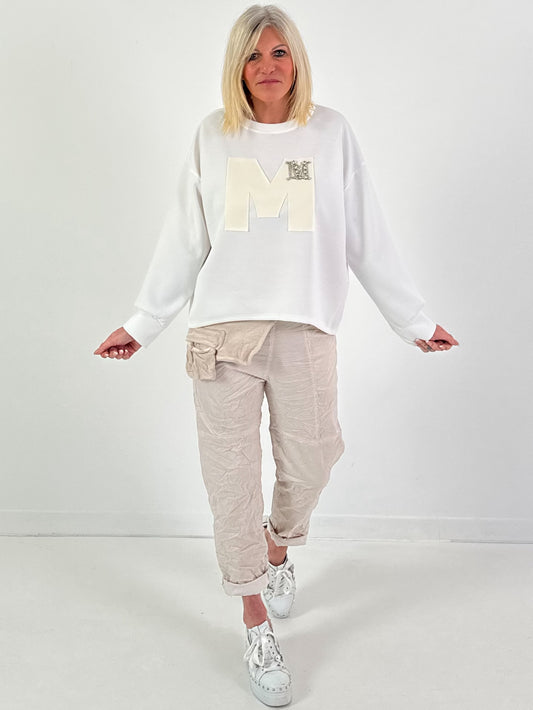 2. Wahl Sweatshirt Modell "Edition M" - weiss