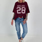 Sweater mit Vintage-Print - berry