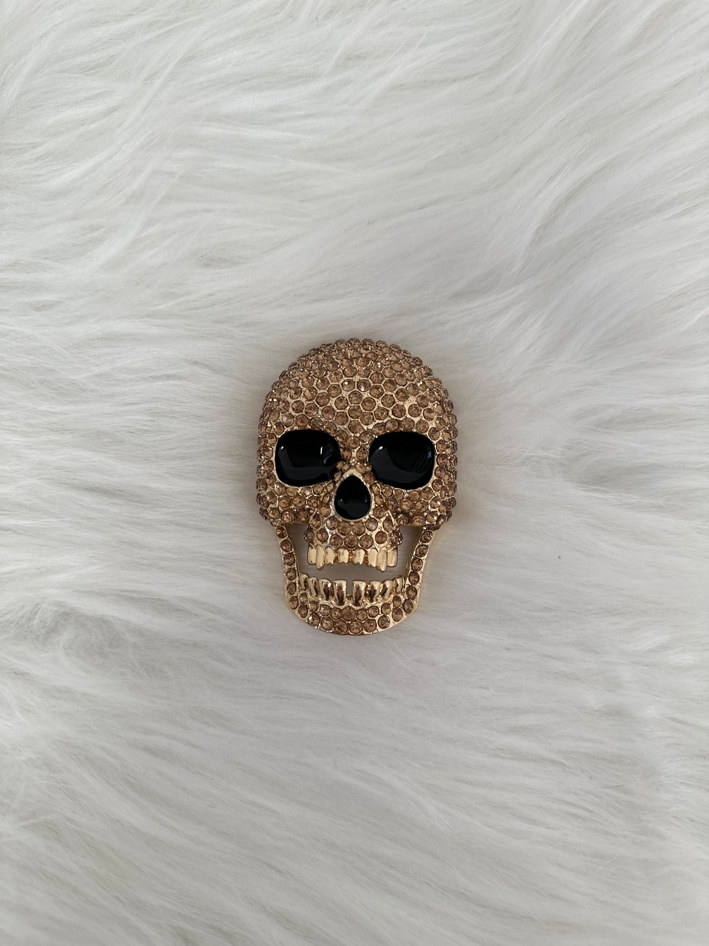 Magnetische broche "Schedel" - goud