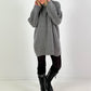 Longpullover/Kleid Modell "Embrace" - grau