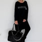Sweater Whatever mit Strass-Details - schwarz