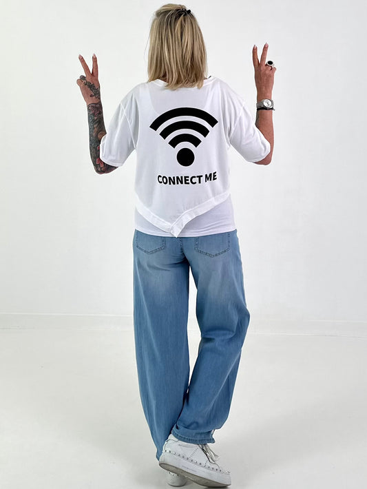 T-Shirt Connect Me - weiss