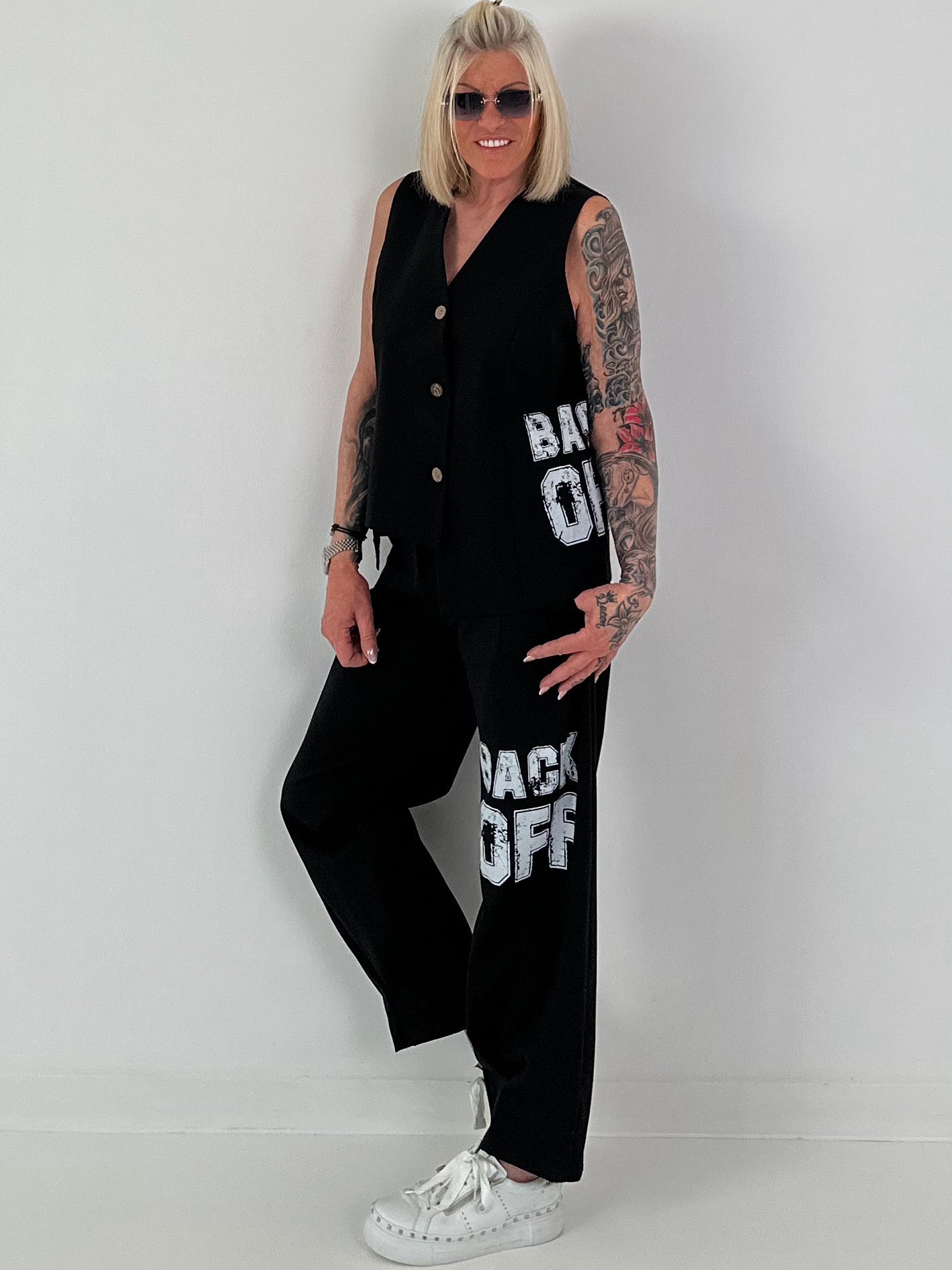 Weste BACK OFF - schwarz