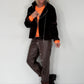 Biker Jacke - mokka