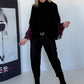 Cozy chunky-knit slipover - black
