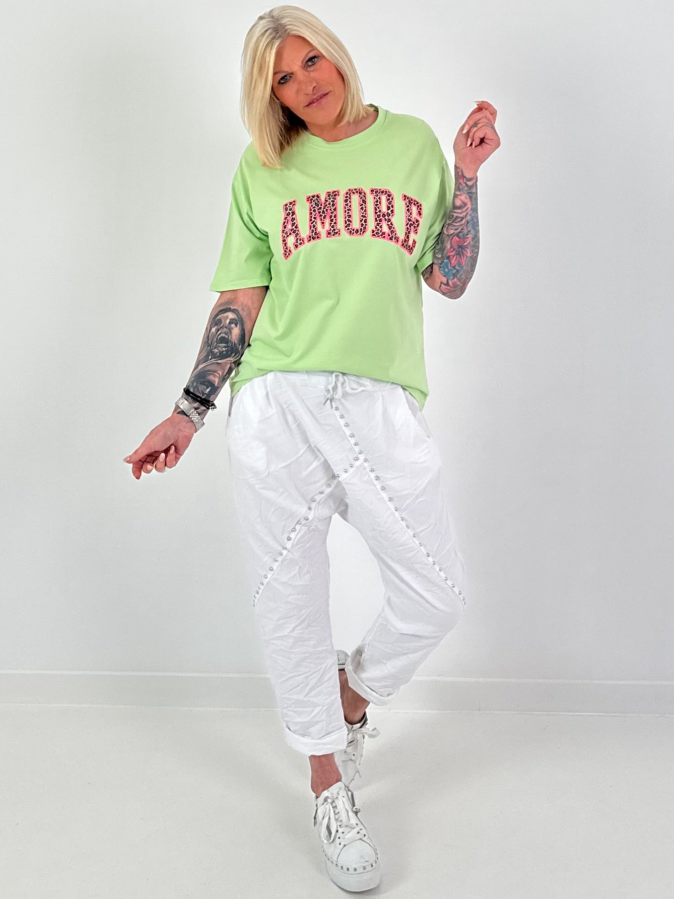 T-Shirt Amore - lindgrün