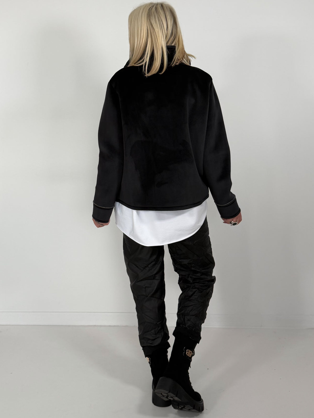 Biker Jacke - schwarz