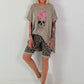 Oversized Shirt Skull - taupe