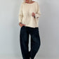 Ballon Jeans mit asymmetrischem Bund - denim