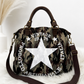Tas met details van echt leer - camouflage