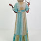 Ibiza Dress with Sequins and Ruffles - turquoise-yellow-multicolored