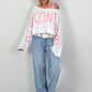 Cropped Sweater - white