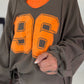 Sweater 96 - taupe-neonorange