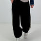 Pants with elastic waist - black