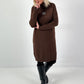 Knit dress model "Shine Story" - chocolate