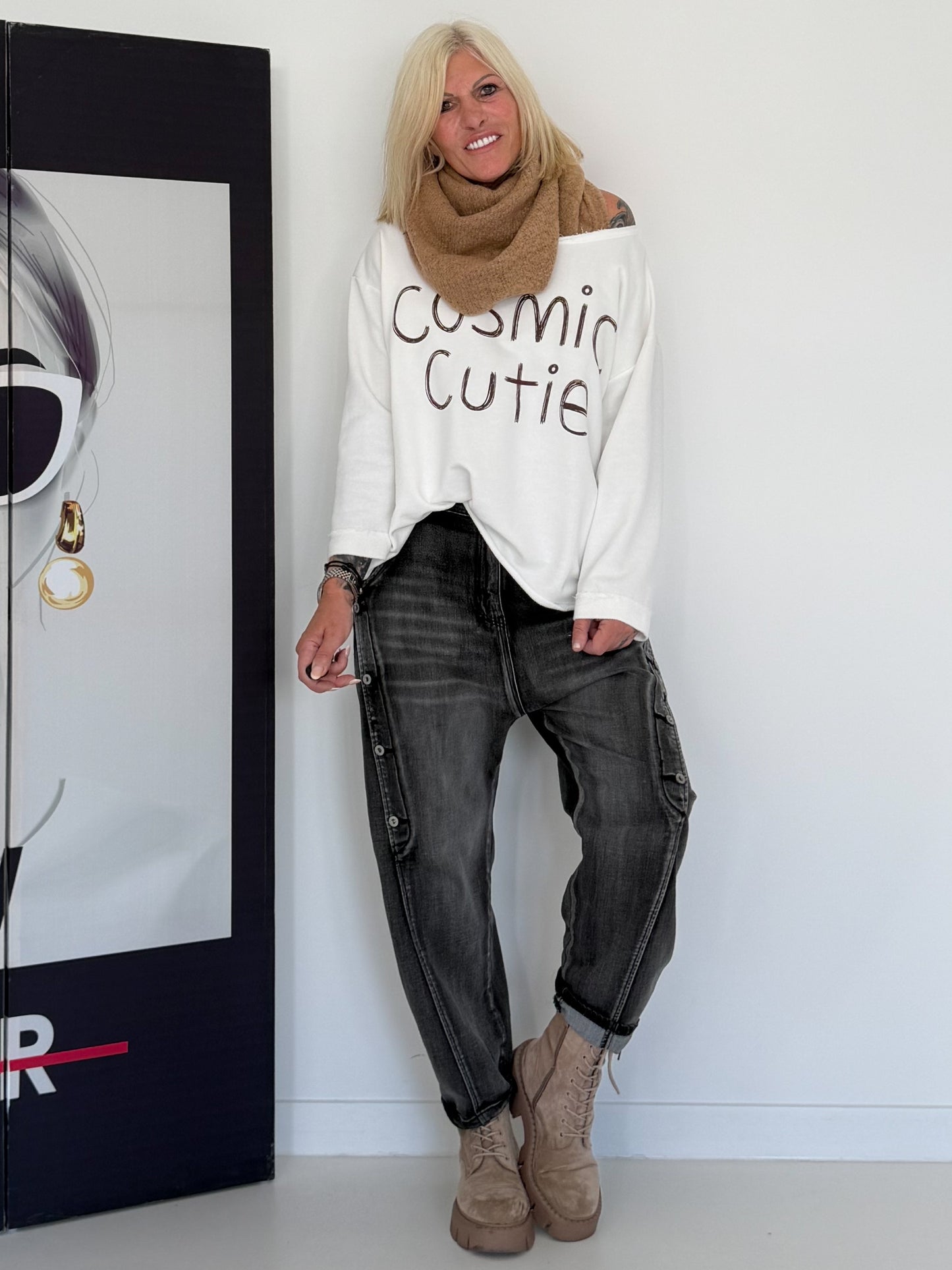 Sweater Cosmic Cutie - weiss
