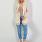 Blazer met kanten details - beige