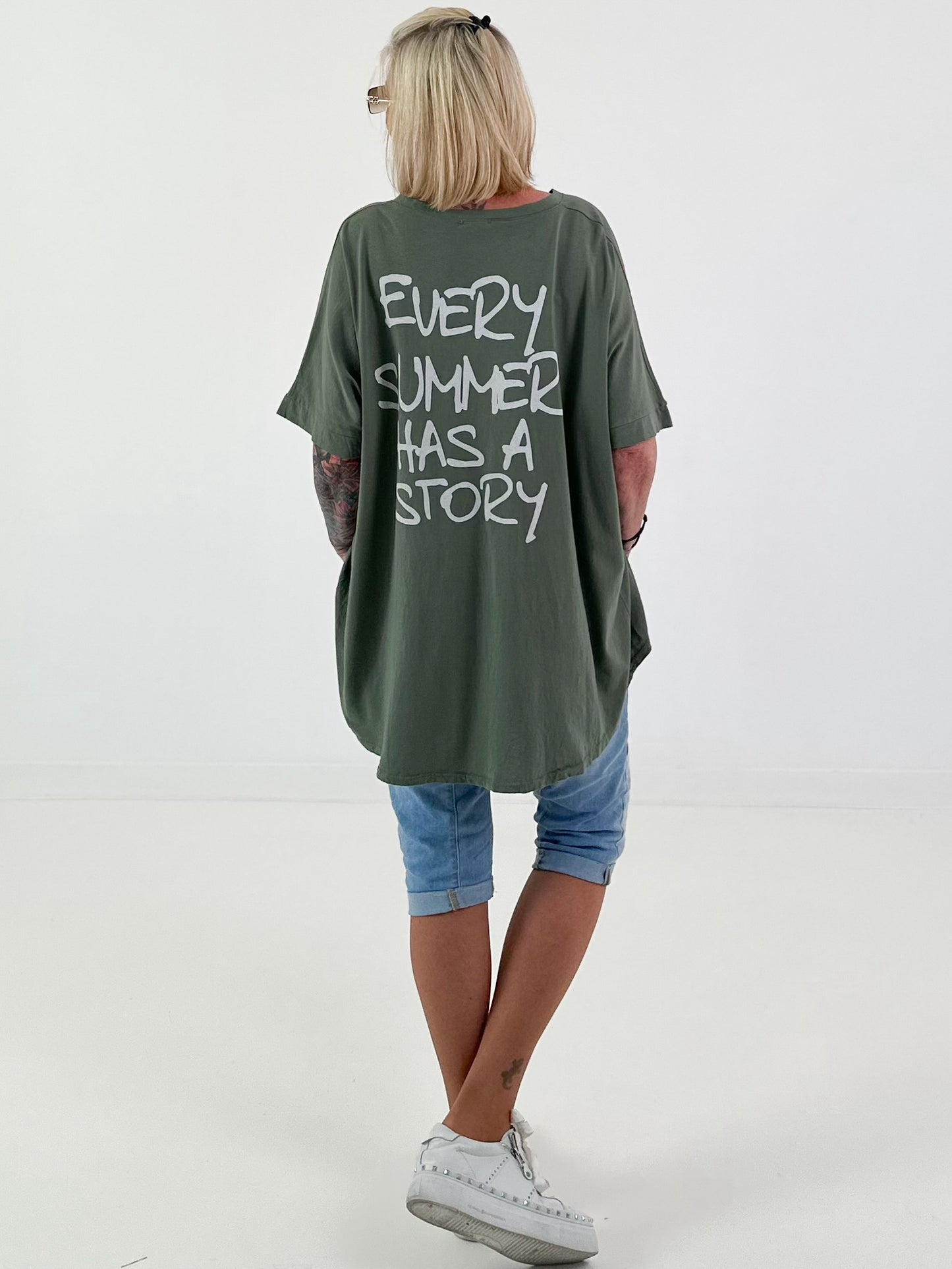 Oversized Shirt Summer - khaki
