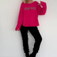Weicher Pullover Whatever - pink
