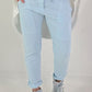 Sweatpants with large patch pockets - light blue