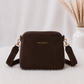 Crossbody-Bag in Wildleder-Optik - mokka