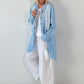 Balloon Linen Trousers with Fringe Details - taupe