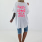 Oversized Shirt Summer - white
