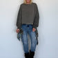 Kastiger Sweater Smile - dark-chocolate