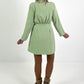 Frock coat/dress with tie - lime green