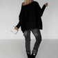 Sweater Dont Give Up - schwarz ( lieferbar ab ca. 01.09.26)