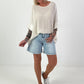 Textured shirt - cream