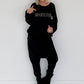 Sweater Whatever mit Strass-Details - schwarz