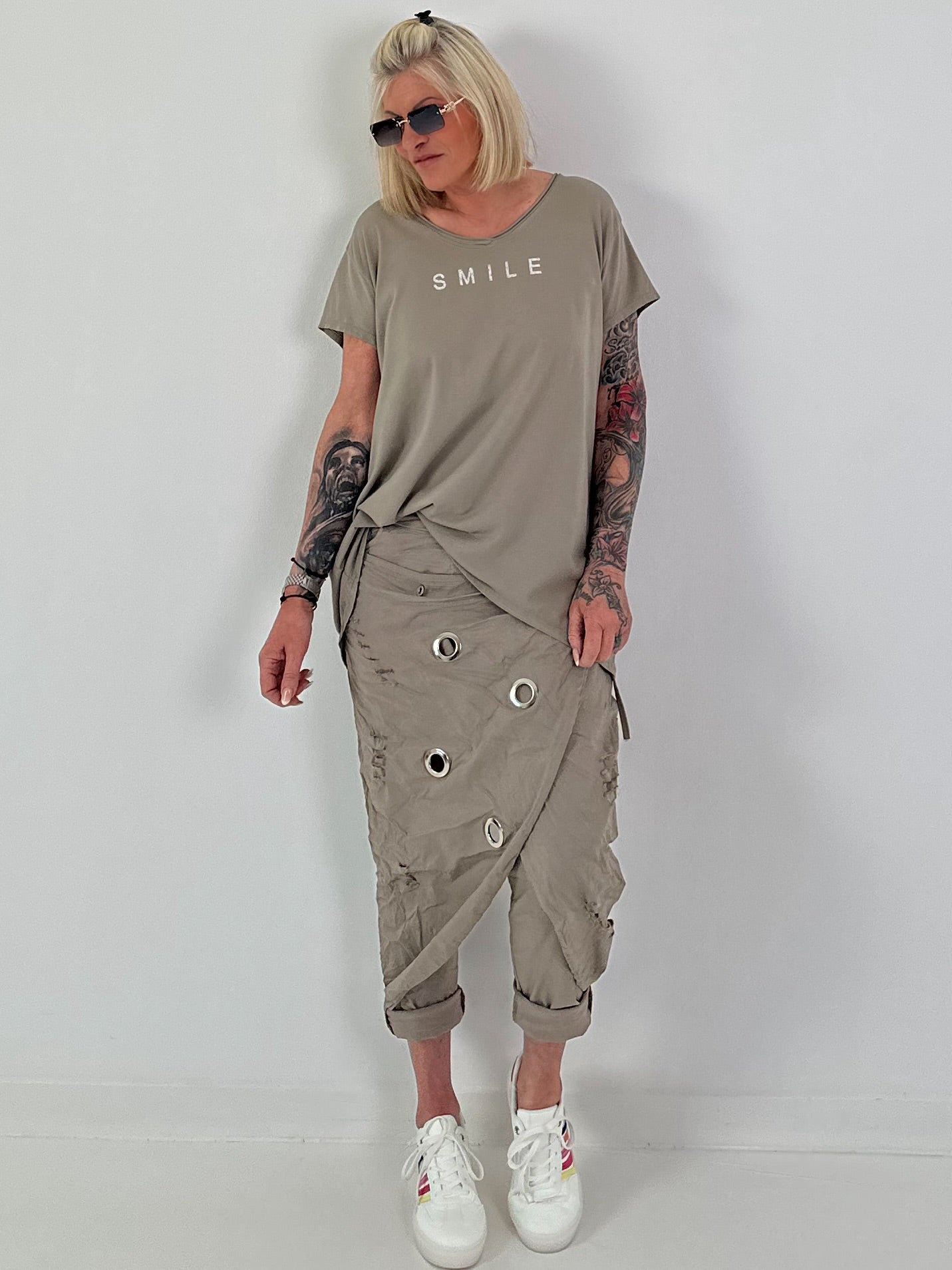 T-shirt Smile - taupe