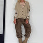 Cashmere Shirt mit Tierprint - Leopard/Tiger