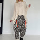 Pullover mit Stulpenärmeln und Zopfmuster - beige