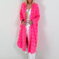 Long Muslin Blouse - neon pink