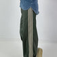 Pants with elastic waistband - olive