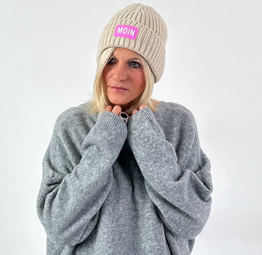 Zwillingsherz hoed model "MOIN" - beige