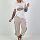 T-Shirt Magnifique - weiss-beige