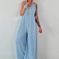 Lichte spijker jumpsuit - lichtblauw