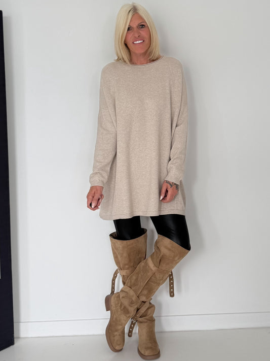 Long sweater - beige