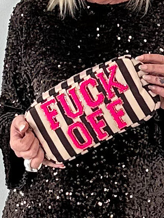 Cosmetic bag model "Attitude Bag" - mocha-beige-pink