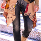 Waist Wrap in Wildlederoptik Coffee Is My Therapy - beige-mehrfarbig