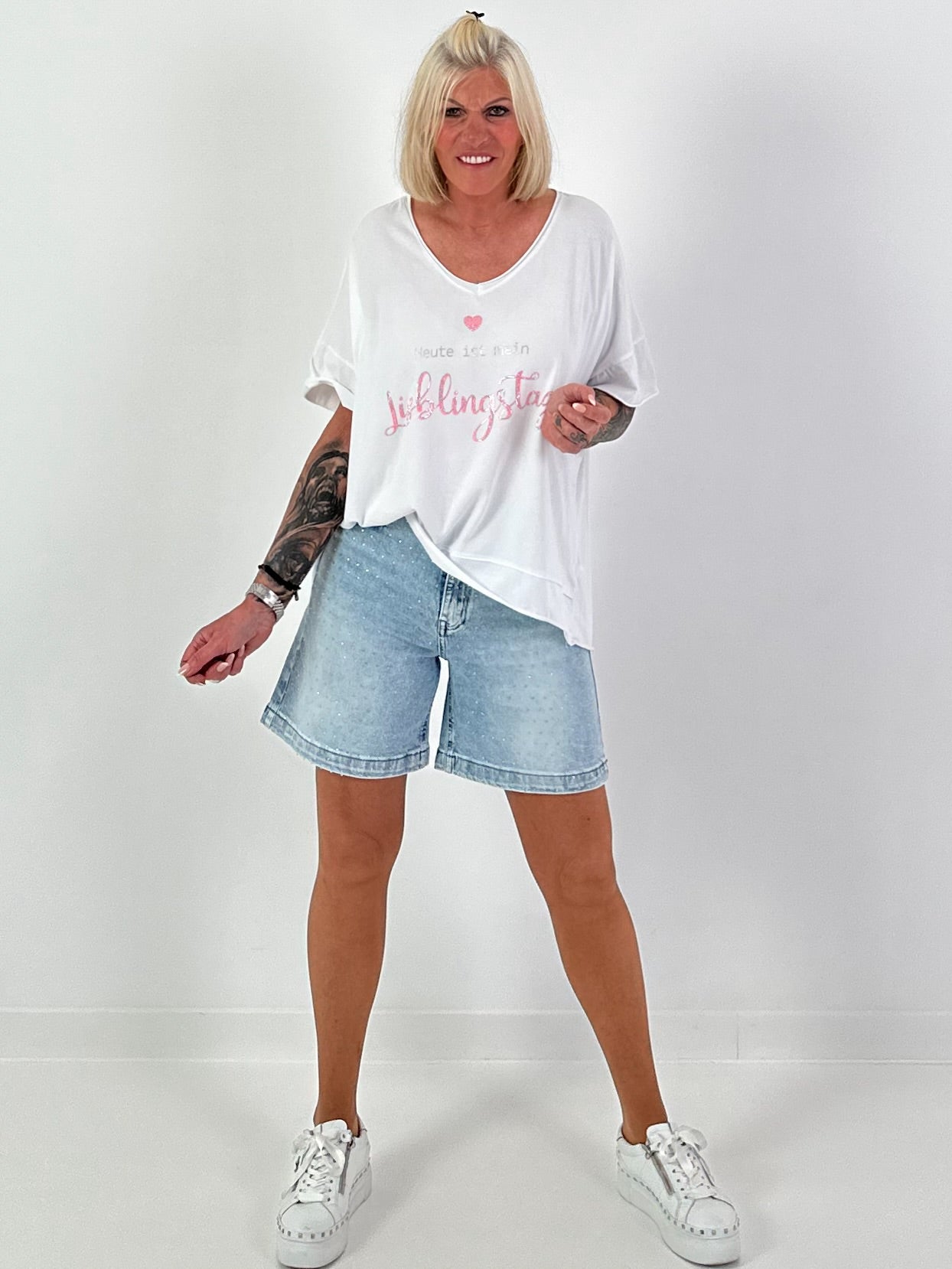 Shirt Lieblingstag - weiss