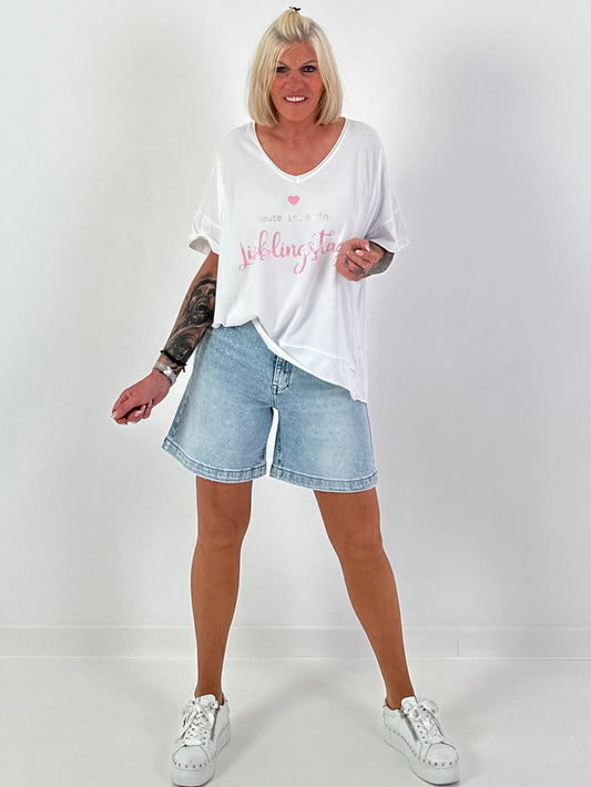 Shirt Lieblingstag - weiss